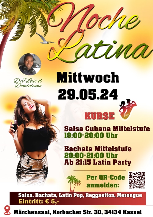 noche latina bachata salsa 29.05.24